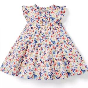 Janie and Jack Baby Ditsy Floral Tiered Dress